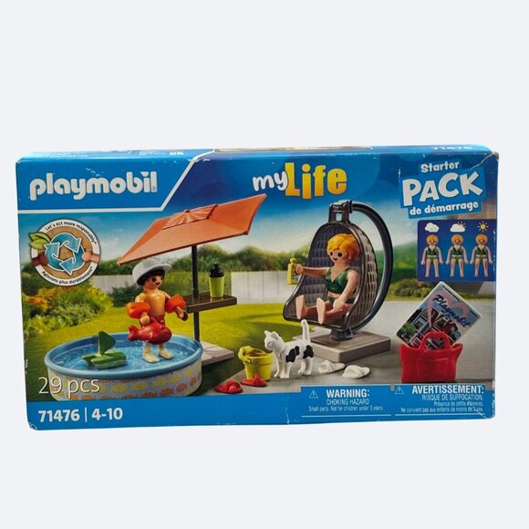 Playmobil 71476 My life: Splashing fun at home Living House Pool Sun Burn Mom - Picture 1 of 10